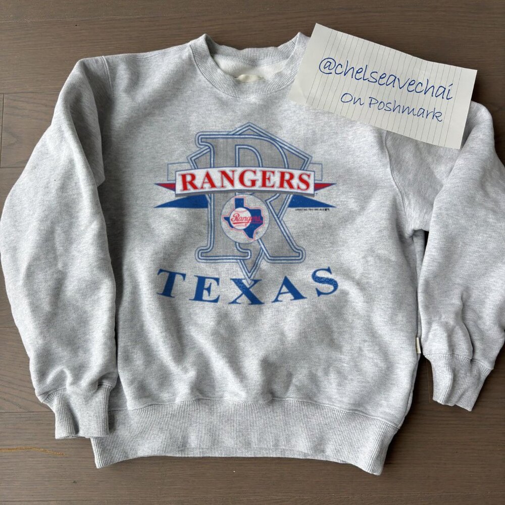 Vintage Texas Rangers Baseball Sweatshirt, Retro 90s MLB Texas Rangers Shirt Tee